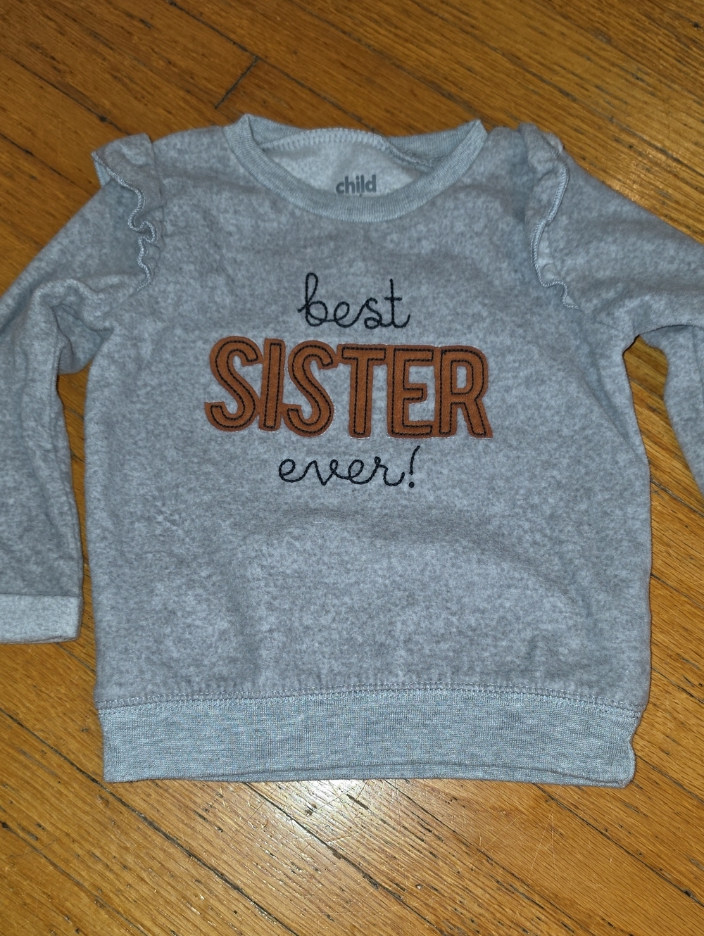 Carter's Girls 18M Gray Best Sister Sweatshirt